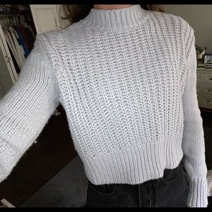 pacsun grey knit sweater